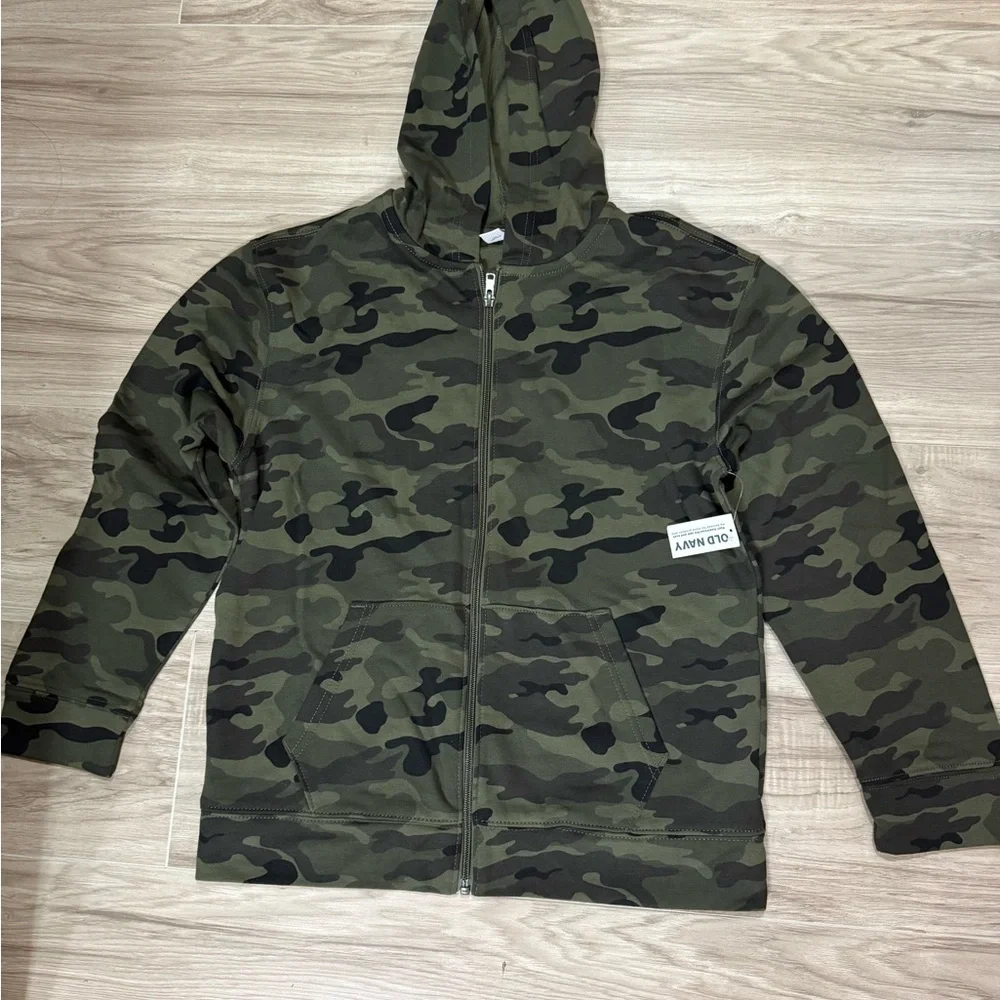 Old Navy Olive Camouflage Hoodie Boy's Size.Xl (14/16)
